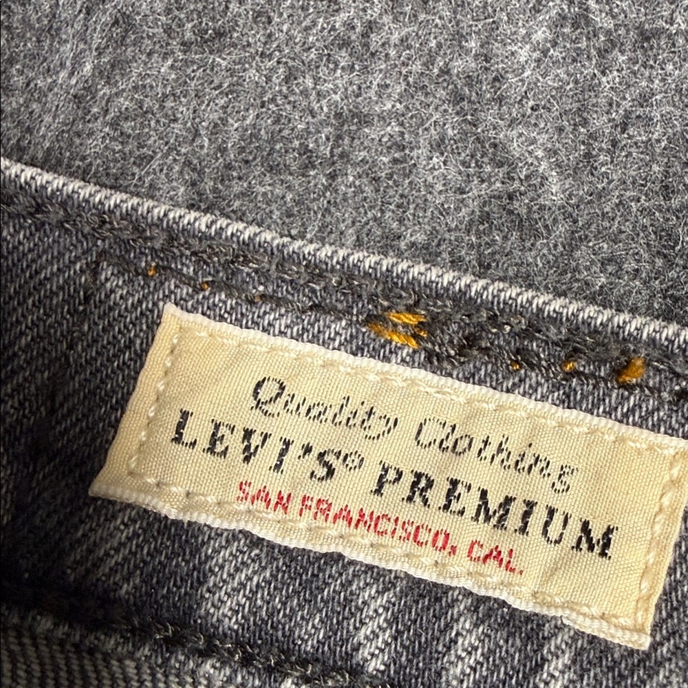 Levi's Light Gray Jean Shorts - Picture 2 of 7